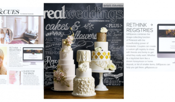 GiftSpaces in Real Weddings Magazine
